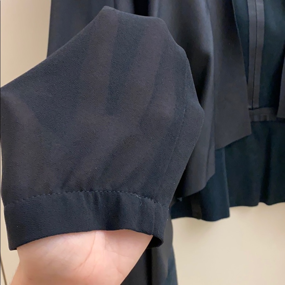 Zara Basic Long Sleeve Leather Coat - image 3